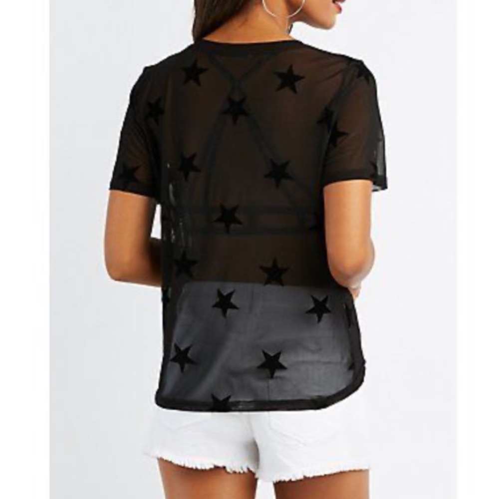 Sheer Star Top